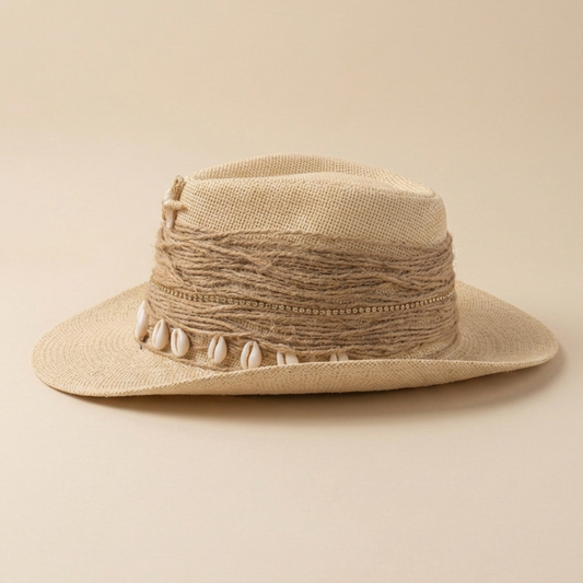 Solara Coastal Shell Straw Hat