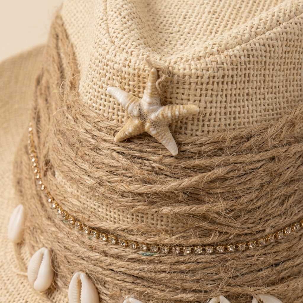 Solara Coastal Shell Straw Hat