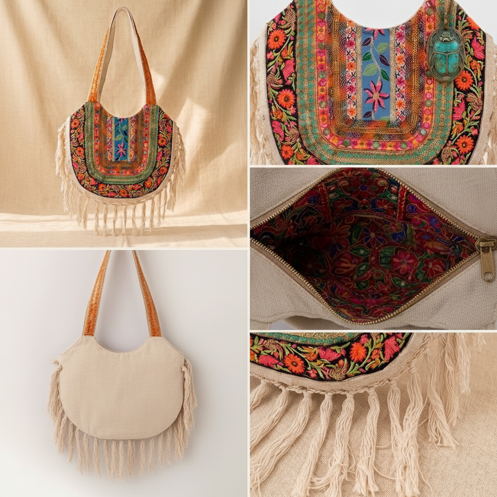 Solara Floral Bohemian Fringe