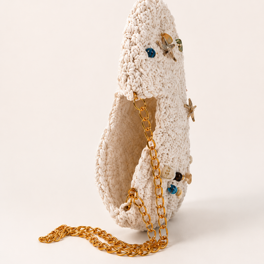 Solara White Seashell Crochet